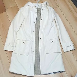 RARE hepburn jacket with detachable lining bone color
